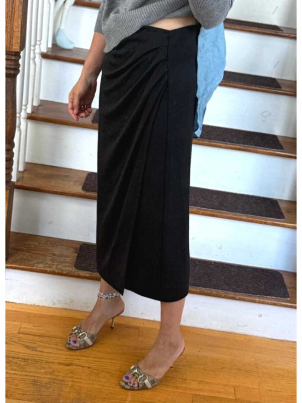 Vince Side Drop Draped Skirt - Picture 3 of 10